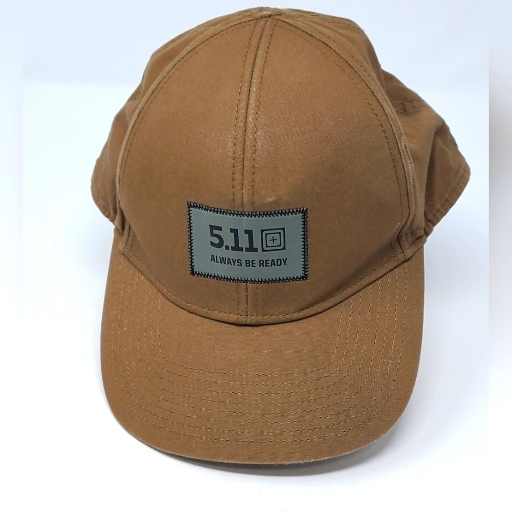 5.11 TACTICAL BROWN BASEBALL HAT SNAPBACK COTTON MEN OS UTILITY